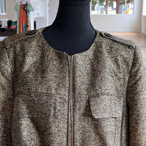 Michael Kors silk and metallic thread jacket - Picture 2 of 10